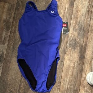 NWT! TYR Vibrant Blue Athletic Swimsuit